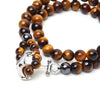 TCC™ Natural Tiger Eye Stainless Steel Anchor Bracelet
